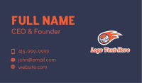 Fiery Basketball Teeth Business Card Image Preview
