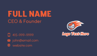 Fiery Basketball Teeth Business Card Preview