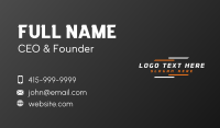 Logistics Speed Brand Business Card Design