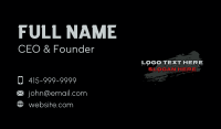 Horror Drip Wordmark Business Card Design