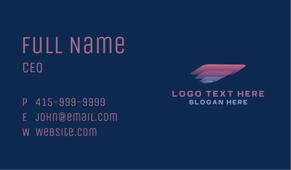 Abstract Tech Layer Business Business Card Design Image Preview