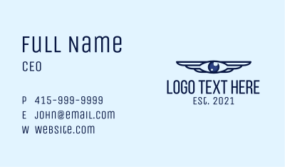 Eye Wings Business Card Image Preview