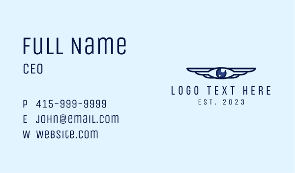 Eye Wings Business Card Design Image Preview