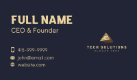 3D Pyramid Financing Business Card Design