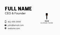 Black Screw Fedora  Business Card Image Preview