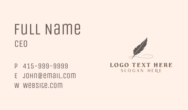 Blog Writer Stationery Business Card Design Image Preview