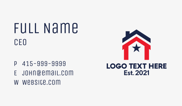 American House  Business Card Design Image Preview