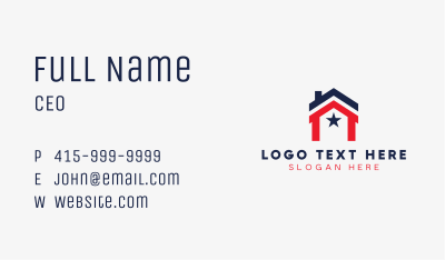 American House  Business Card Image Preview