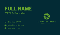 Hexagon Leaf Plant Business Card Image Preview