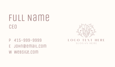 Rustic Crystal Gemstone Business Card Image Preview