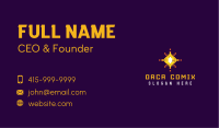 Pixel Sparkle Star Business Card Image Preview