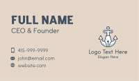 Nautical Anchor Pen Business Card Image Preview