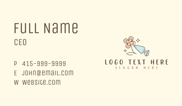 Icing Piping Bag Business Card Design Image Preview