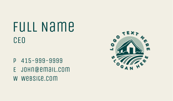 Garden Lawn Landscaping Business Card Design Image Preview