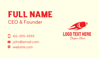 Red Fiery Football Team Business Card Image Preview