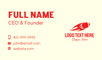 Red Fiery Football Team Business Card Preview