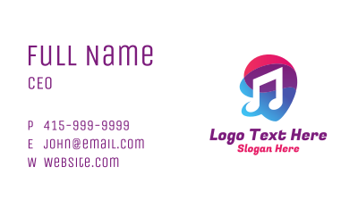 Multicolor Gradient Note  Business Card Image Preview