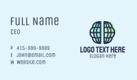 International Brain Globe Business Card Image Preview