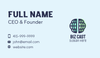 International Brain Globe Business Card Image Preview