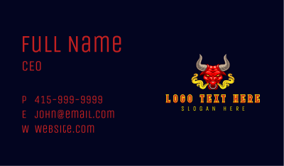 Raging Bull Smoke Business Card Image Preview