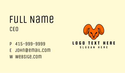 Rabbit Head Mascot Business Card Image Preview