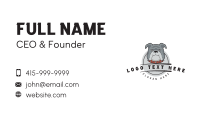 Bulldog Grooming Vet Business Card Image Preview