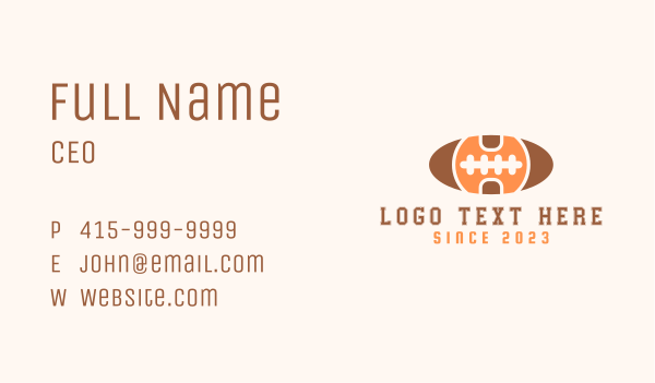 American Football Letter H Business Card Design Image Preview