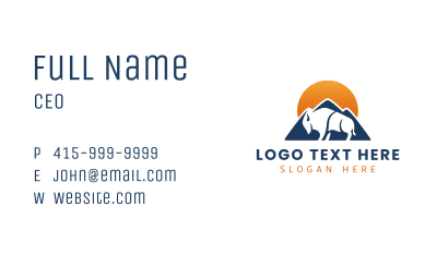 Mountain Bison Buffalo Business Card Image Preview