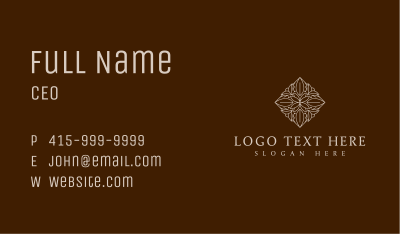 Elegant Ornamental Perfumery Business Card Image Preview