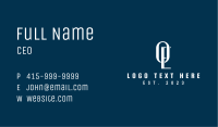 Lettermark Monogram Company Business Card