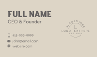 Photography Business Wordmark Business Card Image Preview