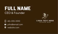 Smoking Skull Hipster Business Card Image Preview