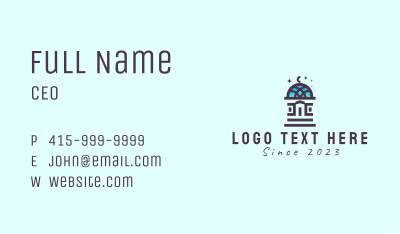 Minimalist Majestic Dome Business Card Image Preview