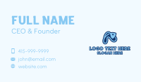 Abstract Blue Fish  Business Card Image Preview