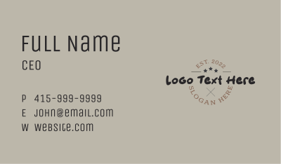 Urban Freestyle Type Wordmark Business Card Image Preview
