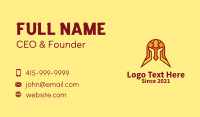 Colorful Barbarian Helmet  Business Card Design