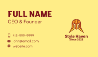 Colorful Barbarian Helmet  Business Card Image Preview