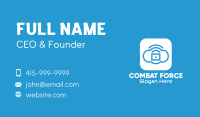 Cloud Lock Application Business Card Image Preview