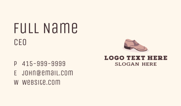 Formal Shoes Boutique Business Card Design Image Preview