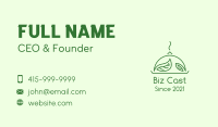 Green Vegan Cuisine Business Card Design