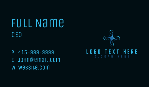 Aerial Drone Media Business Card Design Image Preview