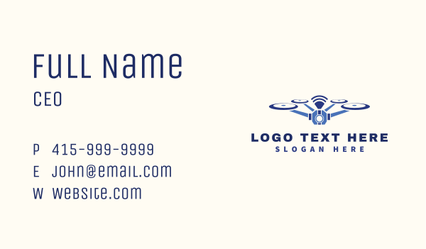 Drone Signal surveillance Business Card Design Image Preview