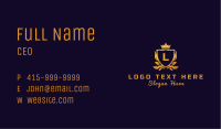 Royal Monarch Crown Letter Business Card Image Preview