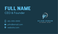 Lightning Bolt Electric Power Business Card Image Preview