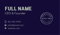 Retro Badge Wordmark Business Card Image Preview