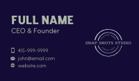 Retro Badge Wordmark Business Card Image Preview