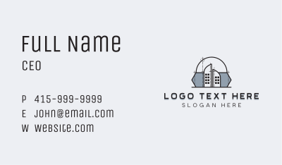 Architectural Dome Building Business Card Image Preview