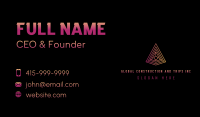 Generic Pyramid Agency Business Card Design