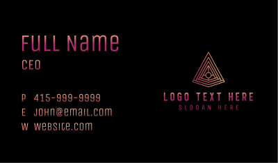 Generic Pyramid Agency Business Card Image Preview