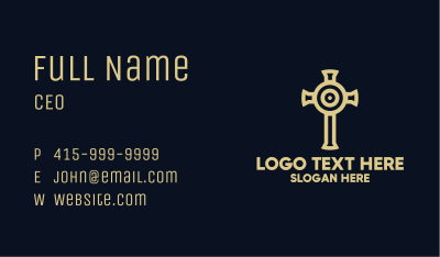 Target Cross Crucifix Business Card Image Preview